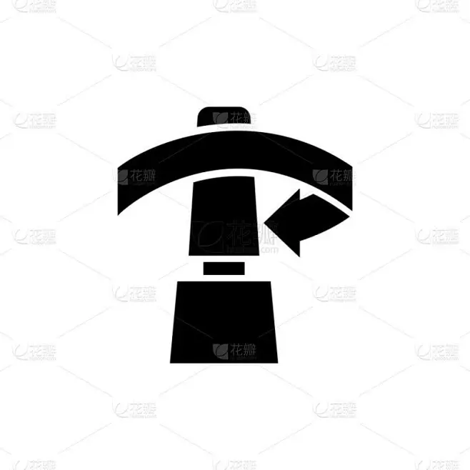 打开瓶口,拧开瓶盖.平面矢量图标示例。白色背景上简单的黑色符号。Web和移动Ui元件的开瓶器、管盖拧-花瓣网