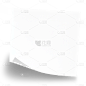 边框系列写实卷曲纸角纸质边框（td）