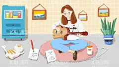 小清新音乐海报  - 源文件下载【酷图网】意境,唯美,梦幻,创意,插画,手绘,梦境,小清新海报,人物插画,小清新,简约风格,国潮,韵味,温馨,文艺范,文艺海报,手绘风,浪漫,治愈系,温暖,梦中世界,文艺风,中国风,放飞梦想,音乐海报,音乐节,音乐元素,音乐素材,音乐背景,卡通乐器,手绘乐器,乐器插画,音乐符号,音符,作曲,曲目,音乐插画,