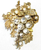 Miriam Haskell style vintage brooch