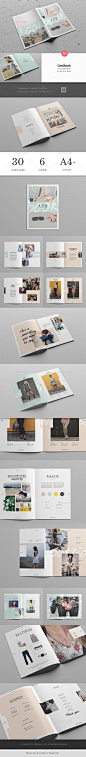 Lookbook / Fashion Magazine + Catalogue Template #design Download: http://graphicriver.net/item/lookbook-fashion-magazine-catalogue/12444832?ref=ksioks: