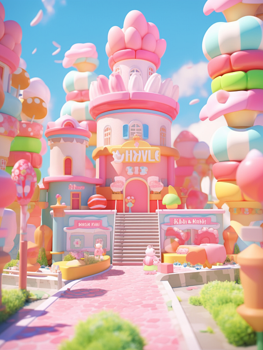 3d background in the...