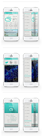 Időkép - weather app redesign on Behance