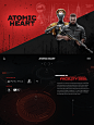 atomic heart design game Gaming PS UI Unreal Engine Web Design  xbox ussr
