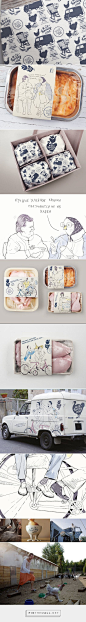 Milk & Honey Land. Depot WPF #packaging on #Behance by Vera Zvereva should bring a smile to your face curated by Packaging Diva PD created via https://www.behance.net/gallery/21748447/Milk-Honey-Land-Depot-WPF: 