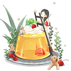 L-WingYin采集到食物拟人