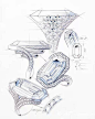 珠宝设计草图 用笔尖勾勒出的灵魂@北坤人素材