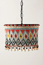 KIRDI PENDANT LAMP inspired by intricately beaded aprons worn by women in farming communities of certain countries in central Africa. Motifs denote social status within the tribe. No two are exactly alike.
克尔德吊灯启发妇女在种地某些国家在中部非洲的社区错综复杂穿围裙串珠。图案表示部落内的社会地位。