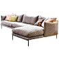 Moroso Gentry Sofa by Patricia Urquiola Available in Quick Ship