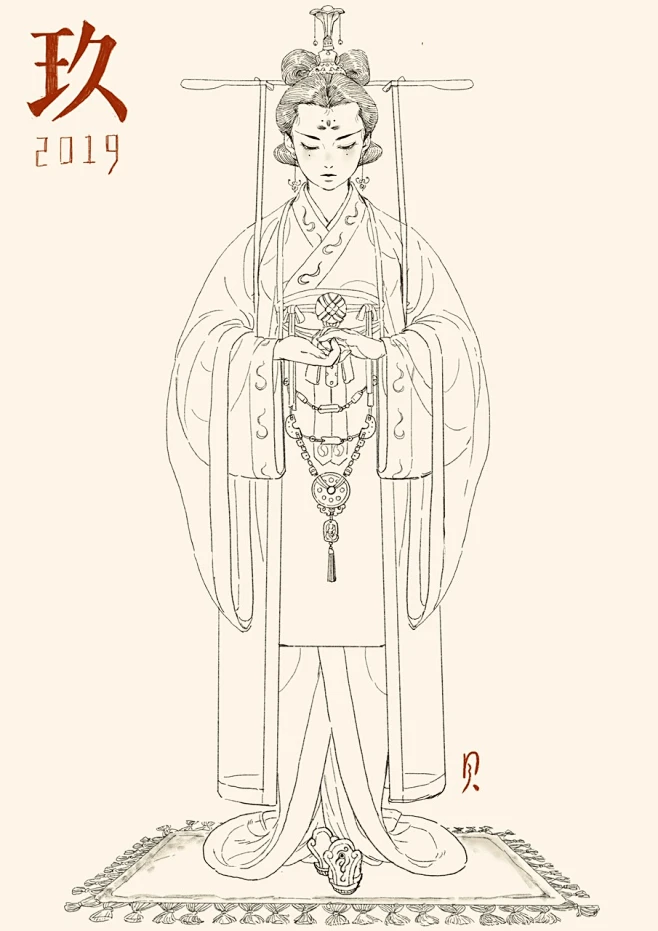 “渊”系列，第一季_貝sama__插画师作品_涂鸦王国gracg.com-花瓣网
