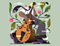 鸟类、植物和音乐 - 低音提琴手 (V1) 