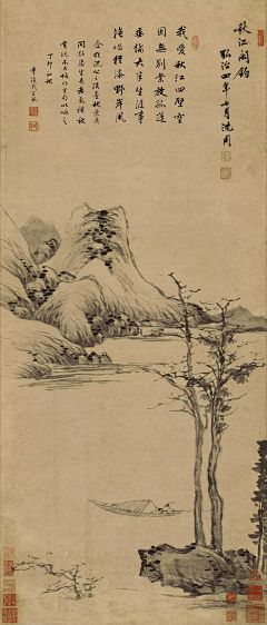 雪小石采集到国画---山水图
