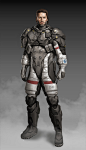 Astronaut, Emeka Malbert : concept for a space exploration project lead character