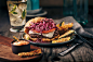 Burger Recipes for Hellmann's Mayonnaise : Below is a project we shot with our friends at Marlin for Hellmann’s. 30 burger recipes and a few extra inches on my waistline. 3 seasonal recipe books with 10 burgers for each. This job required mounds of props,