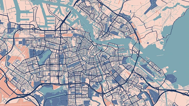 city city map City Map Design city map print line map map map art ...
