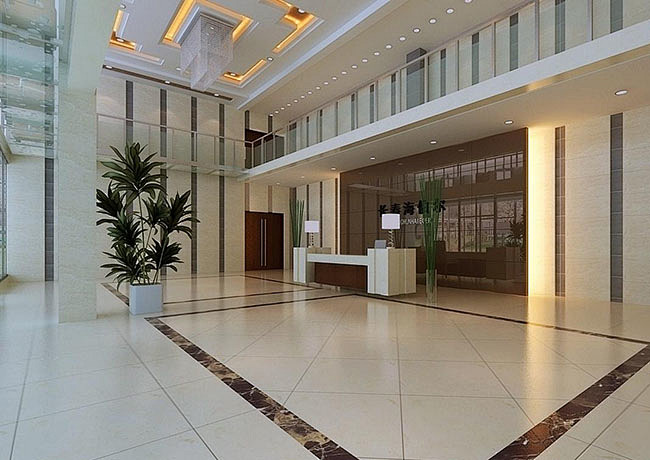 工厂前台大堂装修