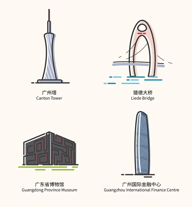 广州塔图标-花瓣网