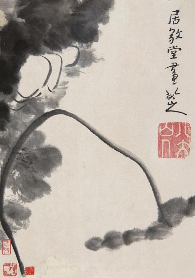 八大山人朱耷荷花