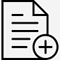 文件图标 https://88ICON.com 界面 文件 文档 添加 档案