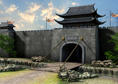 古城门 城门 古建筑 古代城楼 古代城墙 建筑 城楼 古城楼 石堆 仿古
