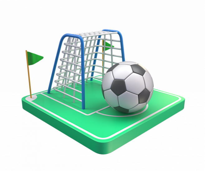 足球 - 3D 图像