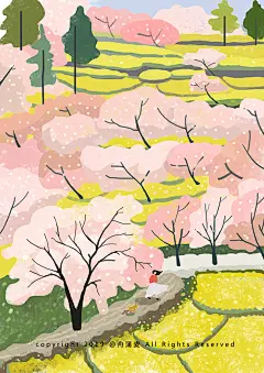 风景14_舟蒲麦__插画师作品_涂鸦王国gracg.com