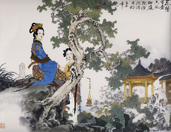 项维仁仕女图赏——窈窕淑女，君子好逑