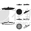 军用船,式样,计算机图标,分离着色,黄铜,金属,技术,海洋,收集