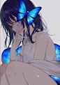 少女 蝴蝶