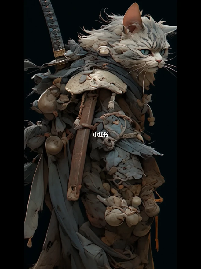 midjourney丨猫武士系列-花瓣网