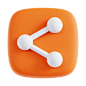 Share  3D Icon