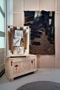 Pembrooke & Ives deconstructs interior design process for Uncrated exhibit in New York : Shipping crates, pallet racks and boxes form display cases in this exhibition at R & Company gallery in New York City, which was created by interior design fi