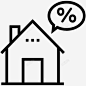 属性值住宅百分号图标高清素材 网页 免费下载 页面网页 平面电商 创意素材 png素材