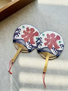 哎哟夏天凉爽感~ 出口日式小团扇呀 图案讨喜可爱 纯手工迷你团扇-淘宝网
