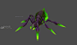 蜘蛛精，绿蜘蛛，毒蜘蛛 - 怪物模型 - 蜗牛模型网 - www.3dsnail.com