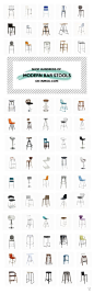 Shop hundreds of modern stools for your kitchen and bar on inmod.com !