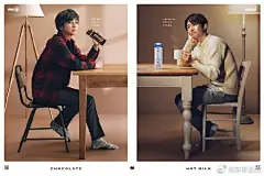 #松本润#和#相叶雅纪#代言的广告今天开始在涩谷车站展出啦！和冬天最相衬的就是巧克力和牛奶，当然还有两位帅哥高清图明天还将在产品官网配信，手机壁纸可以换起来了！ ​​​​