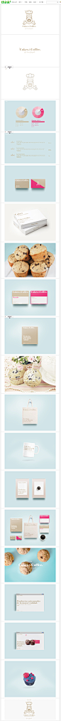 Cakes & Coffee蛋糕和咖啡店品牌VI设计 DESIGN³设计创意 拼图详情页 设计时代