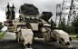 M130 Abrams, 108th Air Defense Artillery Brigade : I was looking for some military vehicles and an idea crossed my mind! design a mech for artillery division which can track any aircraft and bring it down!this mech also has the ability to stand on the une