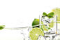 新鲜薄荷 柠檬切片 冰凉酒水 酒水海报设计AI cb046038398