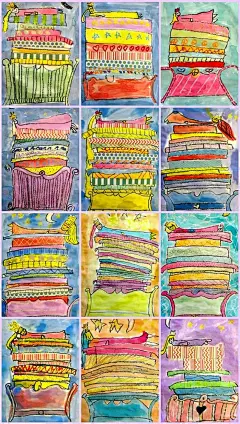 princess and the pea art
