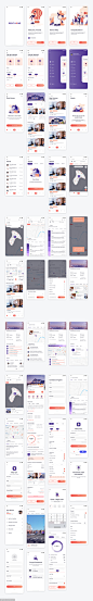 成套房产租售app rent home ui .xd .fig .sketch素材下载