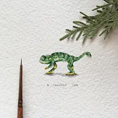 俄罗斯艺术家Irene Malakhova创作的袖珍插画 - 灵感日报 :   很有趣，有那么一批艺术家偏偏喜欢创作很小的画，也许画幅缩小能够显得更加精致，同时更加便于传阅吧。 比如我们曾经报道过的： 土耳其艺术家Sümeyye Yuşan；Lorraine Loots创作的袖珍明信片；艺术家Heidi Annalise在铁盒内创作袖珍…