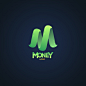 绿色字母M，logo标志矢量图素材