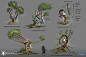 Trees Vis Dev - Shardbound , David Alvarez : Hi guys,
Here is explorations for Shardbound's trees, concepts arround energy stones that's corrupting the plants growing around it and twisting them into unnatural shapes.  this energy change the gravity.
Chee