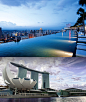 【体验亚洲魅力】新加坡滨海湾金沙酒店55层空中花园里的天台游泳池，是同高度下世界上最大的泳池平台。在如此高度上，你可以一边游泳，一边俯瞰新加坡景色。想饱览新加坡美景吗？快来参加活动吧！#智胜全球机遇，赢世界高尔夫之旅#http://t.cn/zlZj5dA