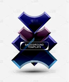 几何形状,三维图形,背景,明亮,形状,菱形,六边形,球体,白色,发光