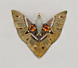 Moth Pendant, ca. 1900 Lucien Gaillard - Gold, enamel, citrine, and horn@北坤人素材