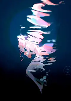 【美图】唯美治愈二次元光影手绘插画壁纸