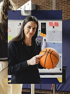 Photo by Wilson Basketball on June 18, 2025. 可能是包含下列内容的图片：1 位用户、打排球、打垒球、打篮球、篮板、运动服、海报、球、篮球场和文字.